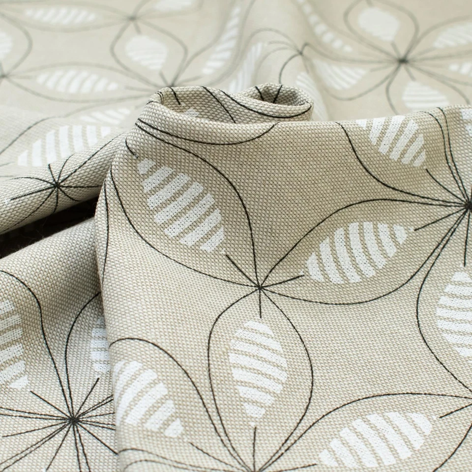 Dekostoff Loneta Blüte natur (Preis = 0,5 Meter) - Bild 3 von 4