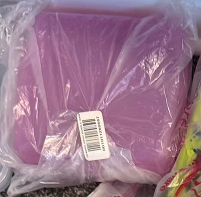 Tupperware Sandwich Keeper Hinged Container Lilac Purple New