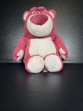 Disney Store 15" Lotso Huggin Bear Plush Strawberry Scent Toy Story 3 Stuffed