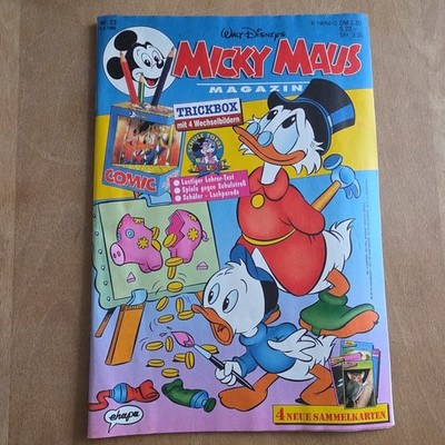 Micky Maus Heft Nr. 23 3.6.1993 Walt Disney mit Beilage ohne Sammelkarten 