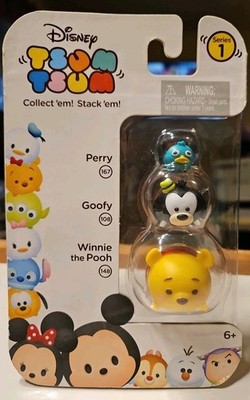 Disney Tsum Tsum Series 1 Perry 167 Goofy Winnie the Pooh Collect Stack 'em NEW