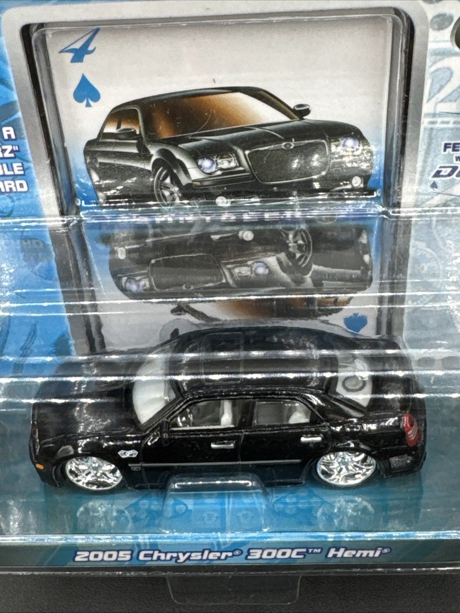 2005 Maisto PLAYERZ 1:64 BLACK 2005 CHRYSLER 300C HEMI 4 of Spades