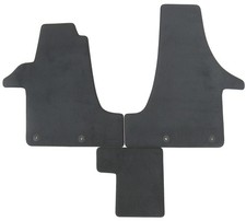 Fußmatten für VW T5 T6 2003-2021 Velours Autoteppiche Passform Textilmatten