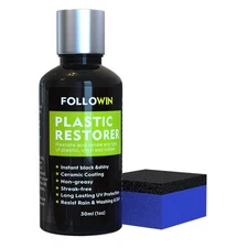 Black Trim Restorer with UV Protection - Long-lasting 30ml Ceramic Formula