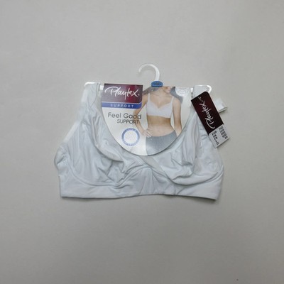 Playtex Damen Feel Good Stütz BH Größe 34D weiß Softschale ohne Bügel