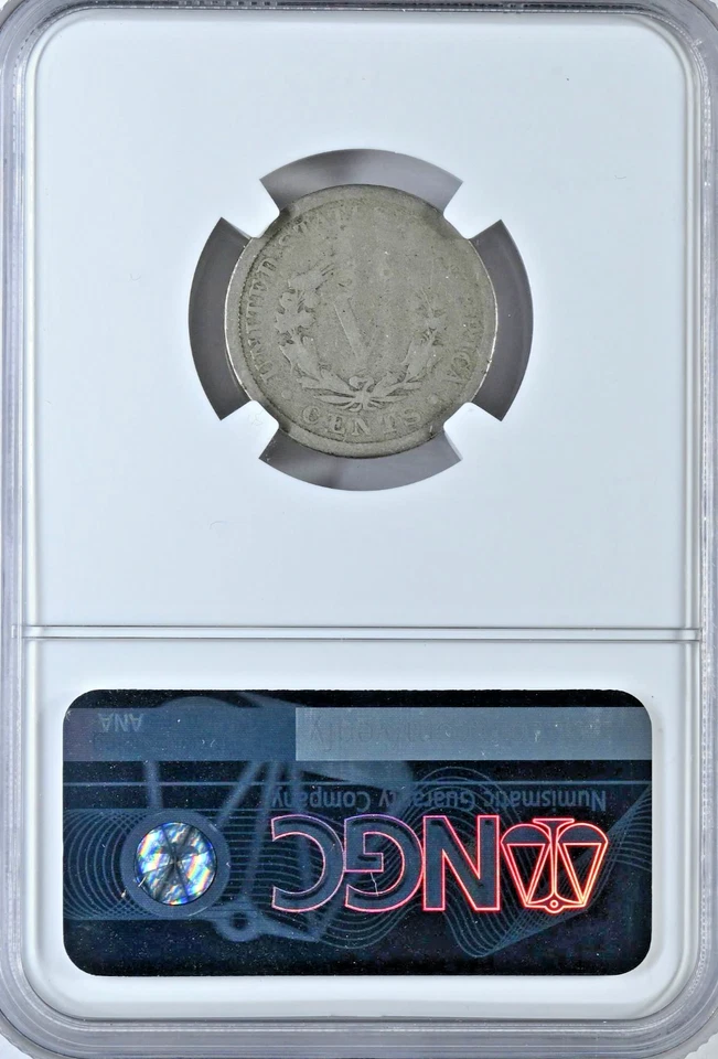 1888 Liberty Head V Nickel NGC GENUINE G4 Coin #3849 #005 - Image 2 of 2