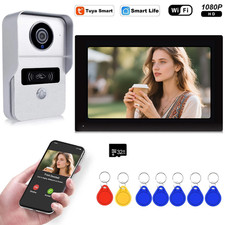 Videocitofono Wireless per Appartamento,Monitor Touch Screen da 7 Pollici,1080P