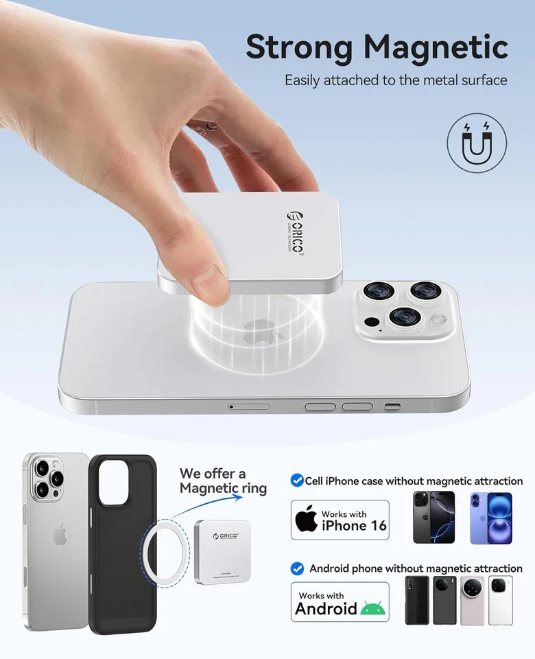 Unidad externa de estado sólido externa ORICO 512 GB- 2 TB de hasta 2000 MB/s Foto 3 de 4