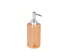 Bamboo Soap Dispenser Natural Wood for Bathroom Kitchen Refillable Eco-Friendly