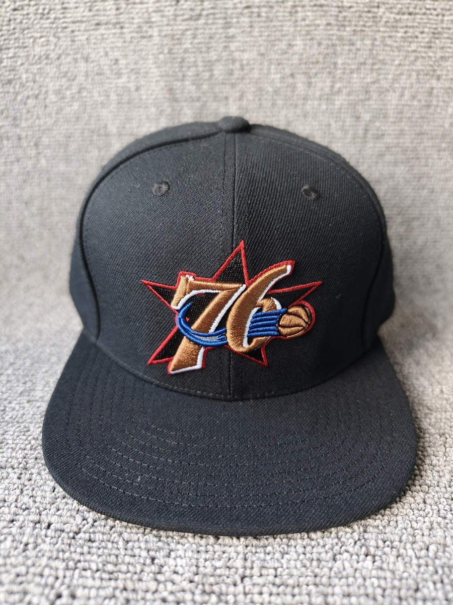 Mitchell & Ness Philadelphia 76ers NBA Hardwood Classics Snapback Hat Black
