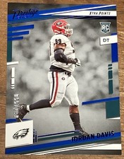 2022 Panini Prestige Jordan Davis #339 Rookie Premium Blue Xtra Points 55/299 SP
