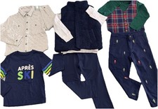 Janie Jack Toddler Boy 8 PCS Size 3T Sweater Pants Shirt Jacket/Spring Outfit