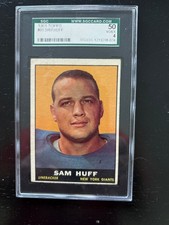 Sam Huff 1961 Topps Football Card #91