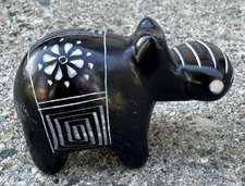 Soapstone Hippo Hippopotamus Hand Carved Vintage Figurine Kenya