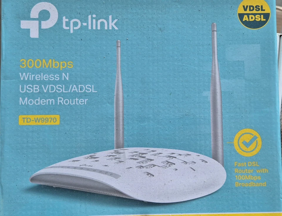 TP-Link TD-W9970 300Mbps Wireless N USB VDSL/ADSL Modem Router - Image 2 of 2