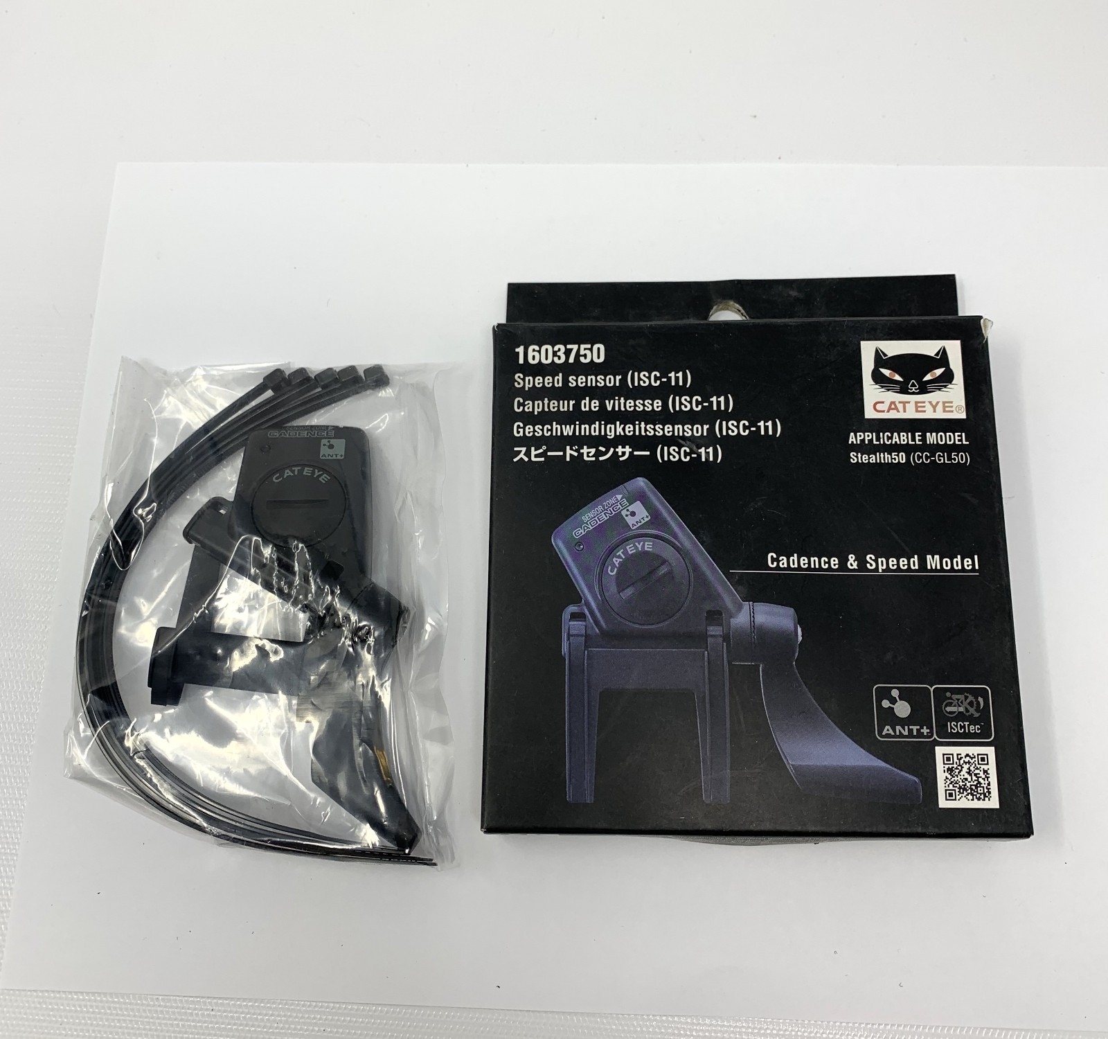 Cateye Cadence & Speed Sensor - ANT+ - 1603750 - New