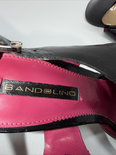 Bandolino pelle donna 10 M nero EMI 1010 tacco a pompa punta aperta fibbia tacco 4" - Foto 8 di 8