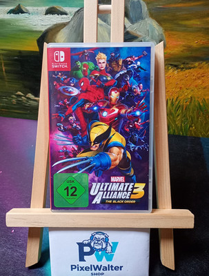 MARVEL Ultimate Alliance 3: The Black Order - Nintendo Switch HÜLLE MIT MÄNGELN