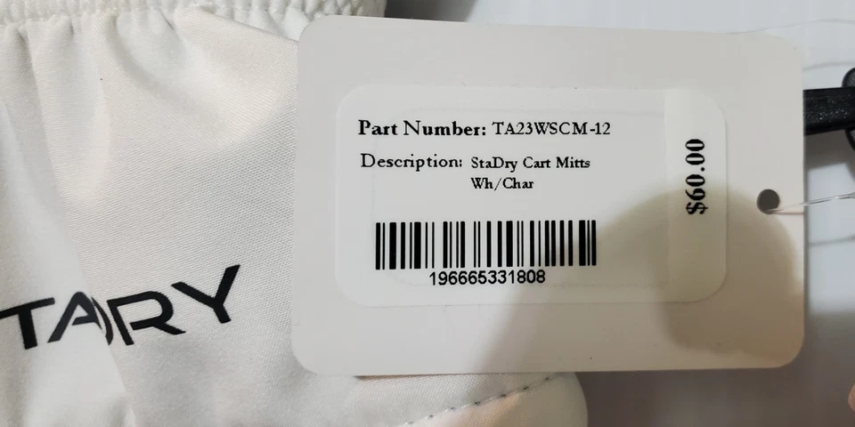 Titleist Stadry Winter Cart Golf Mittens White One Size NEW! - Image 3 of 4