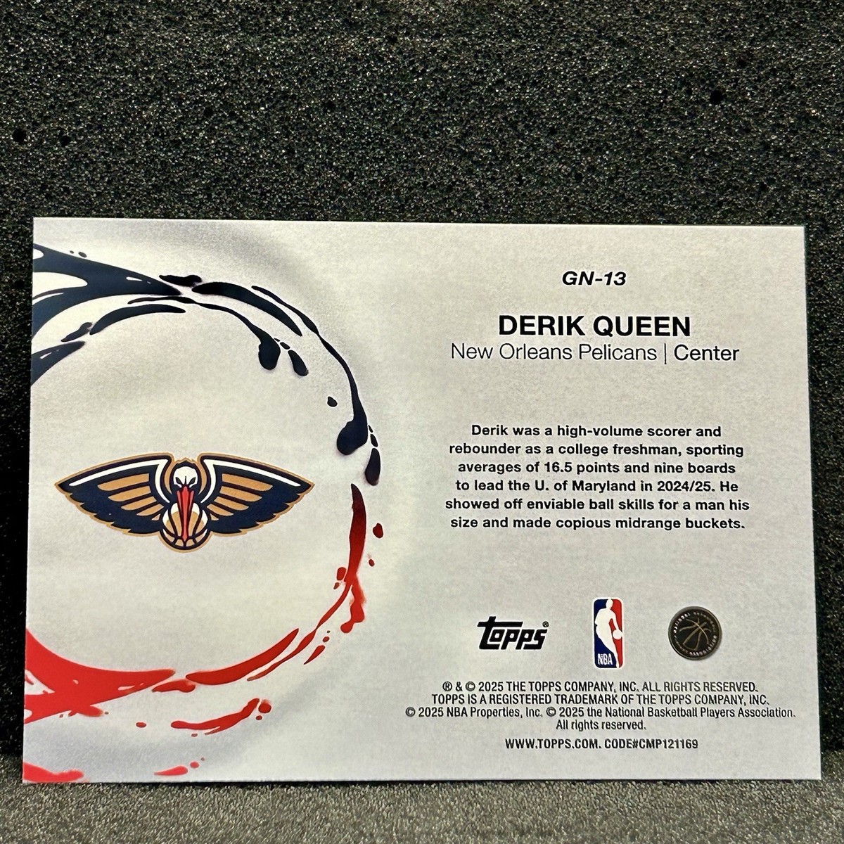 Derik Queen Rookie Card Generation Now 2025-26 Topps #GN-13 | eBay