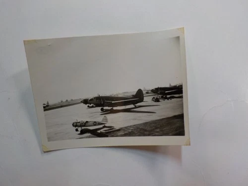 WW2 Photo Military Aircraft One Small Plane WW II Snapshot VTG Image WWII