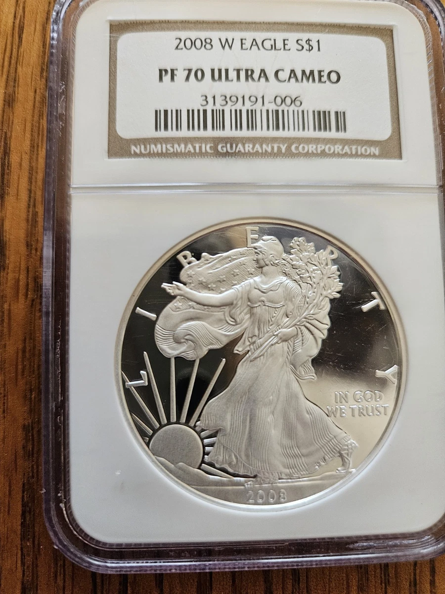 American Eagle PR 70 Graded 2008 Silver Bullion Coins for sale | eBay