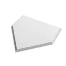 DSG 17 Inch Deluxe Home Plate White Rubber Baseball Softball Practice Game Base