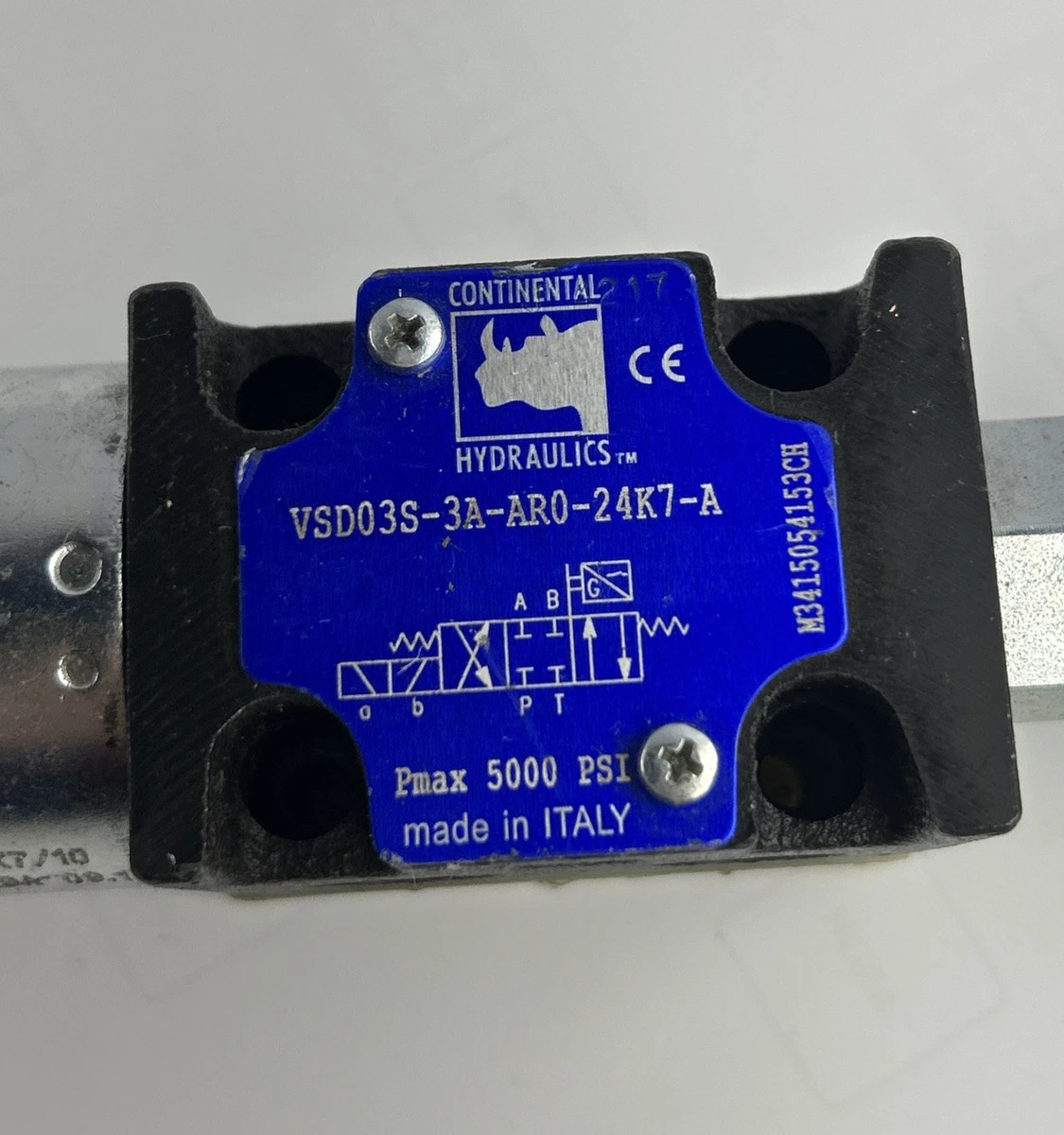 Continental Hydraulics VSD03S-3A-AR0-24K7-A Hydraulic Valve 24VDC 5000 PSI photo 3
