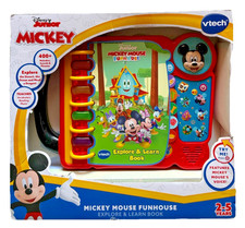 Vtech Disney Junior Mickey Mouse Funhouse Explore Learn Book NEW