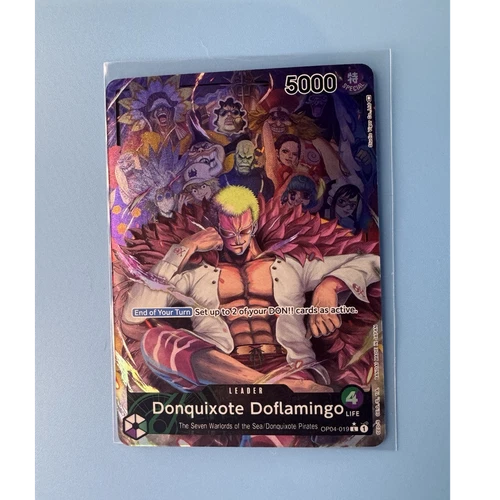 One Piece Donquixote Doflamingo OP04-019 Alt Art Leader