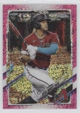 2021 Topps Chrome Magenta Speckle Refractor 313/350 Ketel Marte #116 0g65