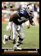 Jim Jeffcoat 1995 Pro Line #30 Buffalo Bills Football *120E