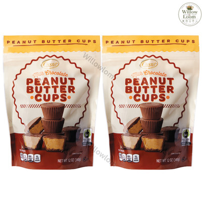 Choceur Milk Chocolate Peanut Butter Cups 12oz Bag Fair Trade Certified 2 Packs
