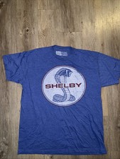 Shelby Cobra T-Shirt Size Large Mens Ford Mustang Race Car Auto Graphic Logo