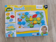 LENA Steckspiel f&uuml;r Kinder &bull; mit 7 Steckvorlagen &bull; NEU in OVP &bull; versiegelt