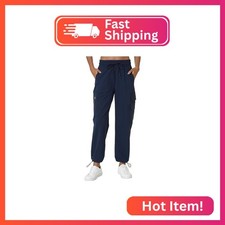 Women's Lightweight Hiking Joggers Cargo Pants with Pockets Dark Blue,L