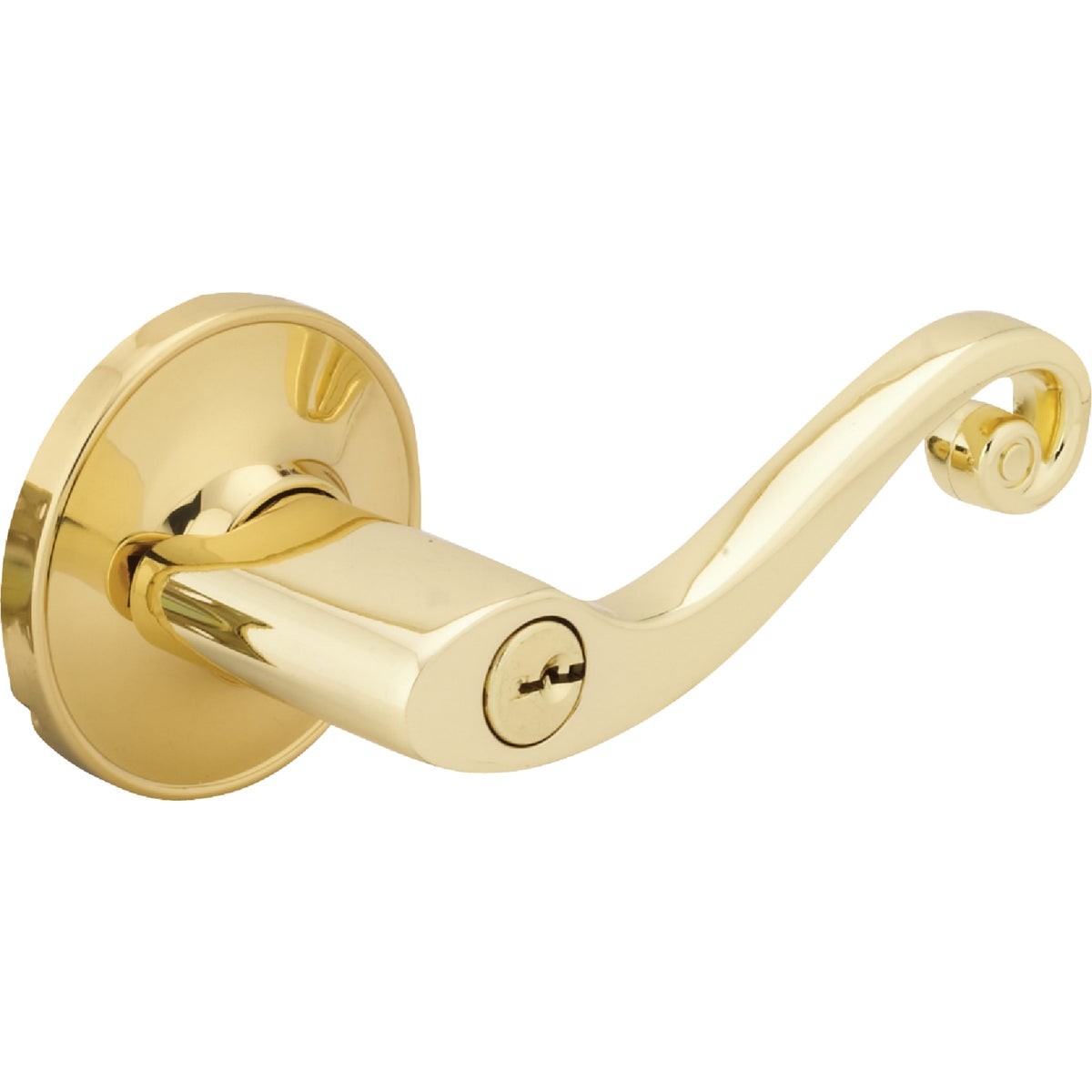 Steel Pro Polished Brass Scroll Entry Door Lever L6700B Pack of 6 Steel Pro