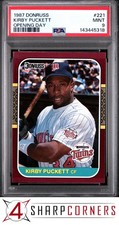 1987 DONRUSS OPENING DAY #221 KIRBY PUCKETT TWINS HOF PSA 9