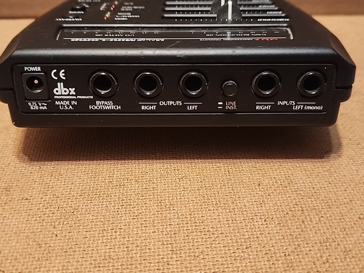 dbx MC6 MINI COMP コンプレッサー Introducing the dbx MC6 Mini-Comp compressor @efmaniac111