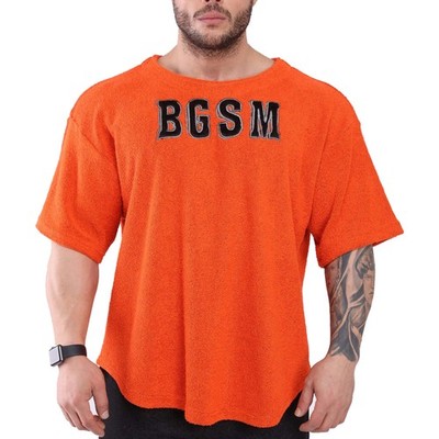 BGSM Ragtop Rag Top terry T-Shirt Bodybuilding Oversize Gym Bulldog 3301 orange