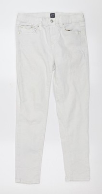 Gap Damen weiße Denim Skinny Jeans Größe 27 in L26 in