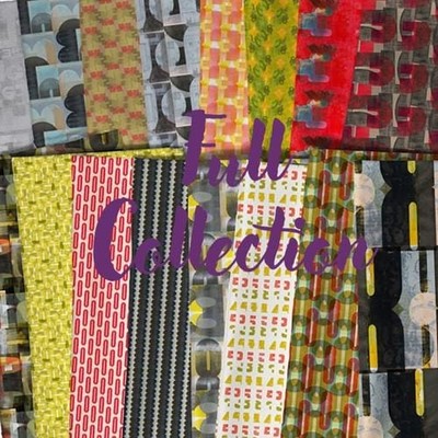 e bond Counter Fat Quarter Bundle, 16 Prints, Free Spirit Fabric Quilting Fabric