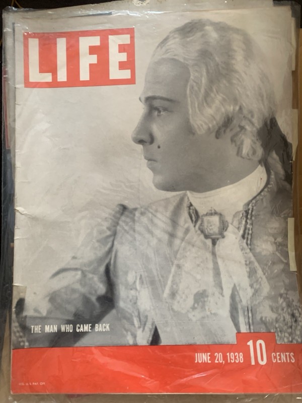 Vintage June 20, 1938 LIFE Magazine - Rudolph Valentino