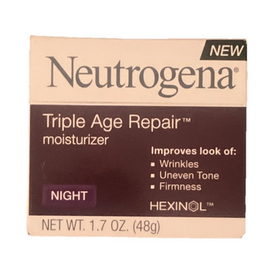 Neutrogena Triple Age Repair Night Cream 1.7 oz HEXINOL Vitamin C for Wrinkles
