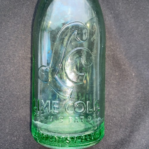 LC Lime Cola Embossed 7 Oz. Green Auqua | eBay
