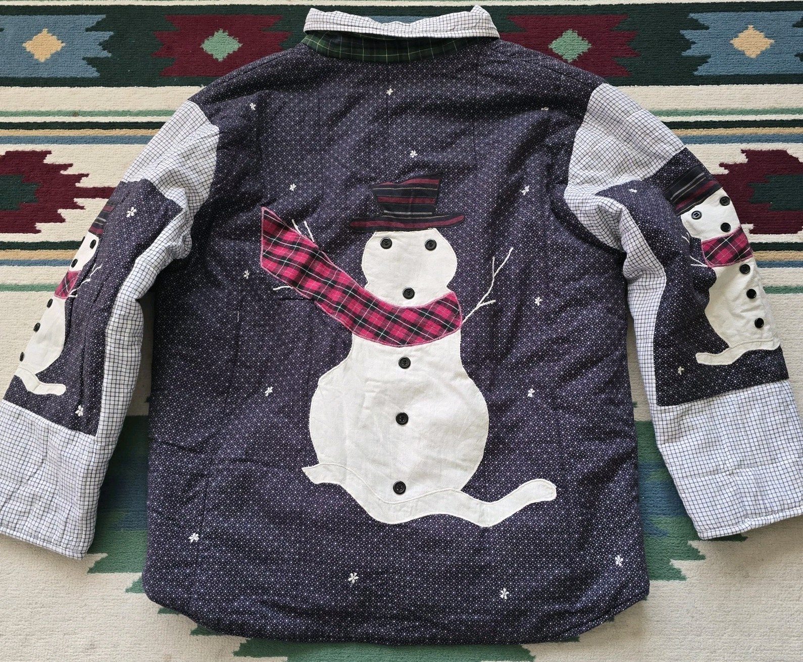 Vintage Patch Magic Reversible Jacket Christmas S… - image 2