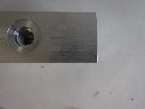NEW ENERPAC A60 Manifold, 5 Port Bar, #4 SAE(T) - Picture 7 of 7