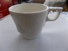 Set of (12) 7 OZ. STACKABLE WHITE COFFEE CUPS OR MUGS Catering Party Parties
