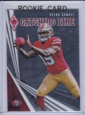 DEEBO SAMUEL ROOKIE CARD 2019 Panini Phoenix CATCHING FIRE RC SF 49ERS RC