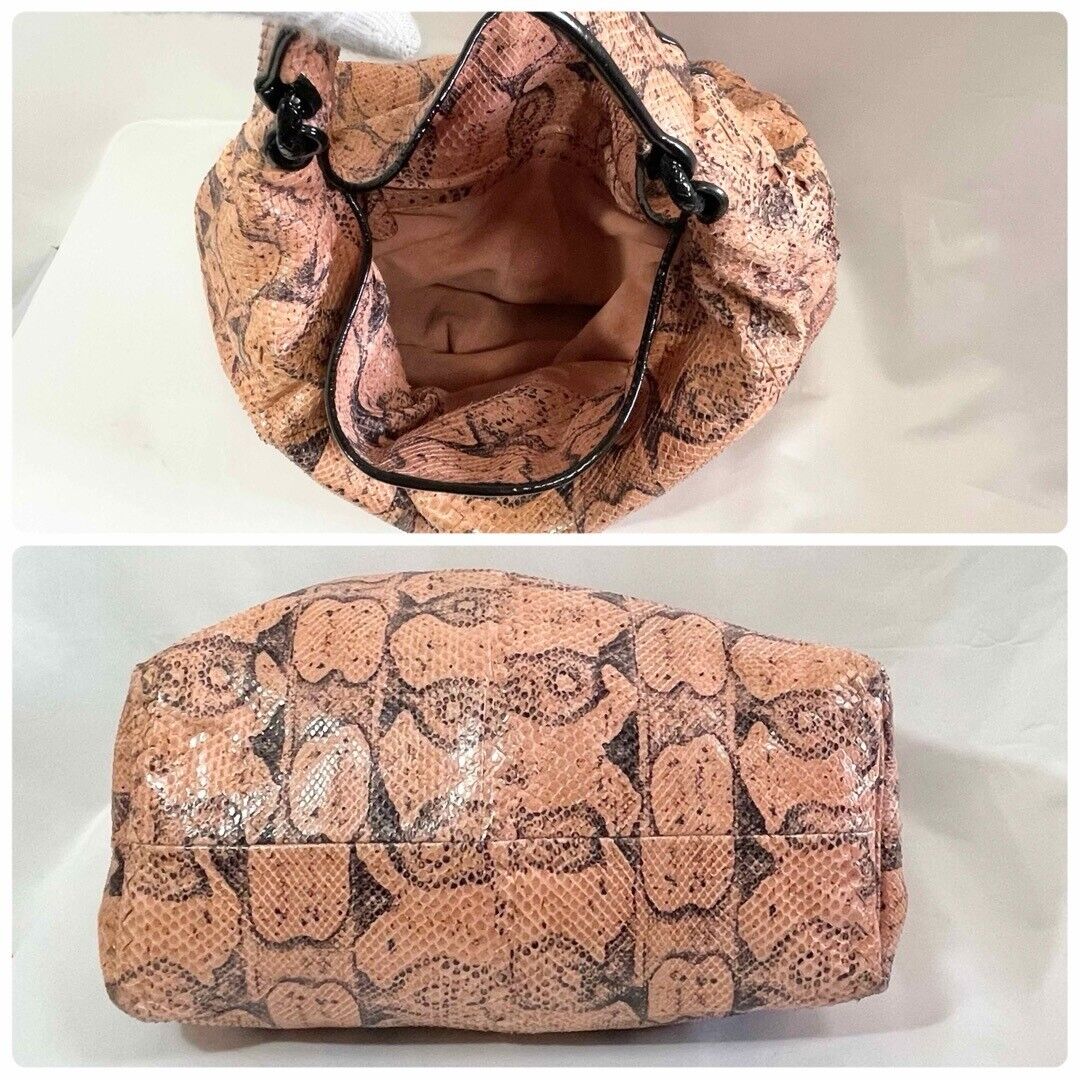 Bottega Veneta Handbag Hobo Python Snake Print With Mirror Bottega Veneta Handbag Hobo Python Snake Print With Mirror